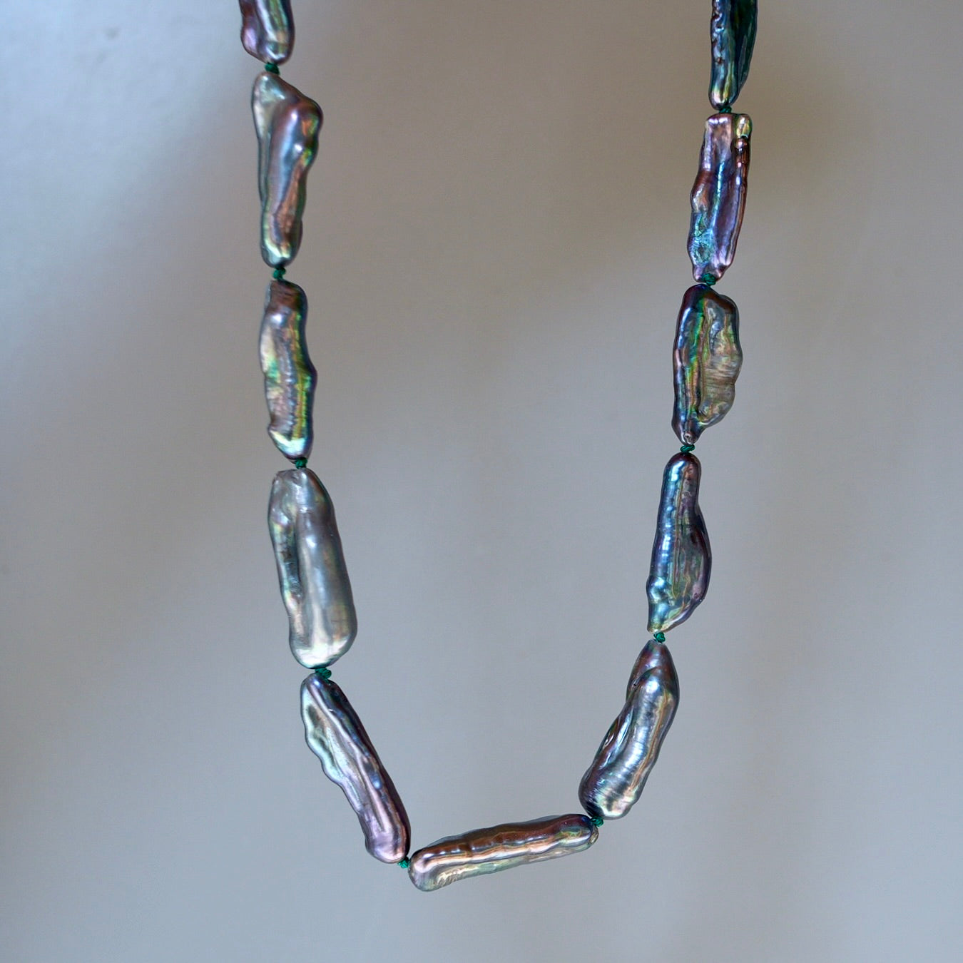 Irregular baroque pearl necklace