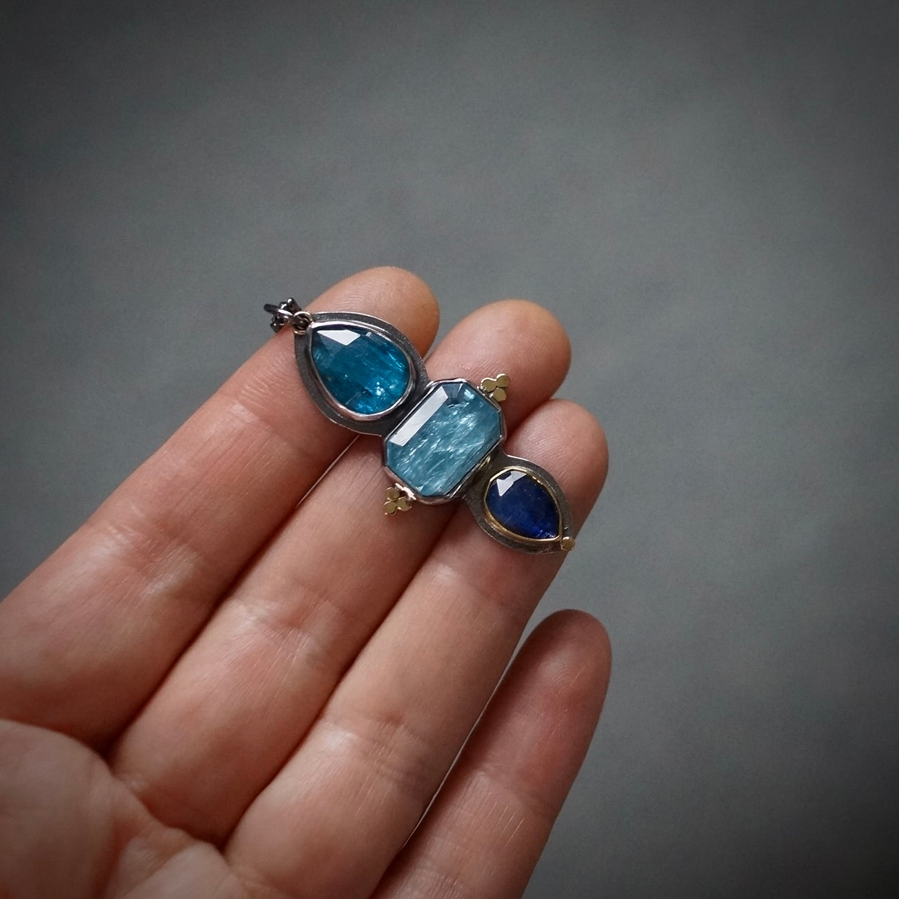 Kyanite Trio pendant