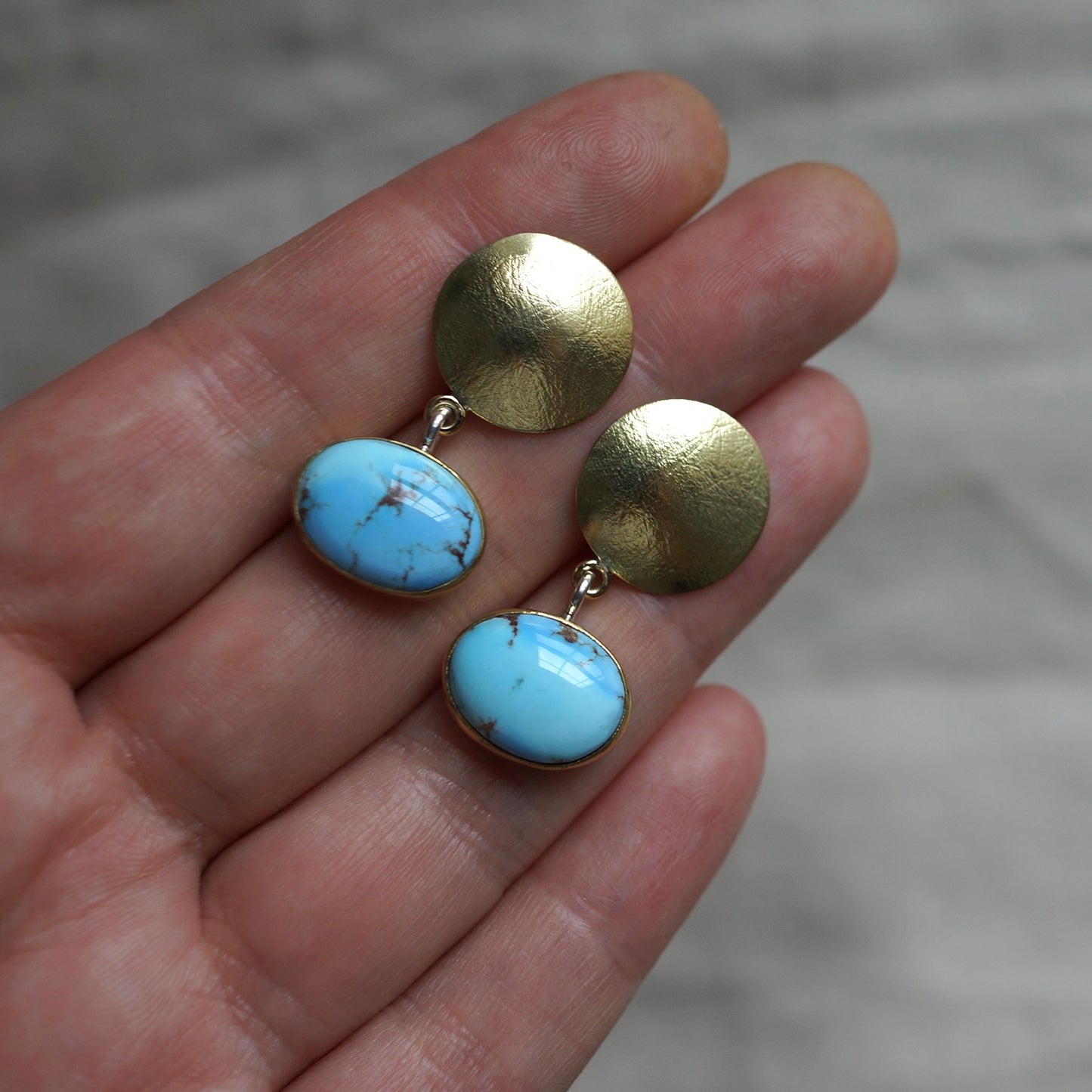 Golden Hills Turquoise earrings