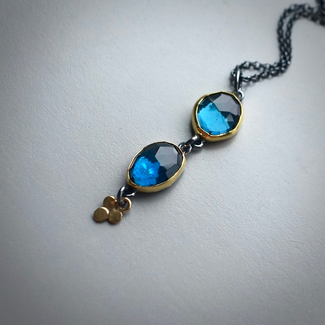 London blue topaz pendant