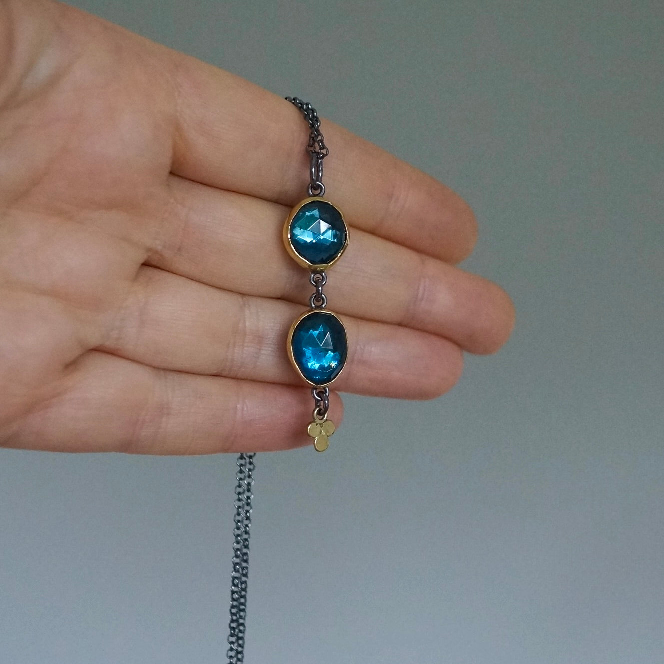 London blue topaz pendant