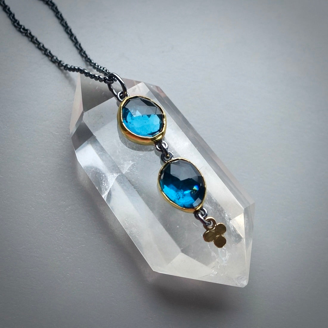 London blue topaz pendant