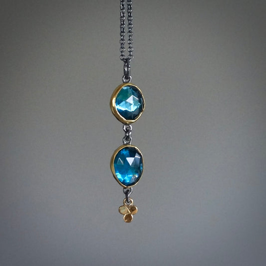 London blue topaz pendant