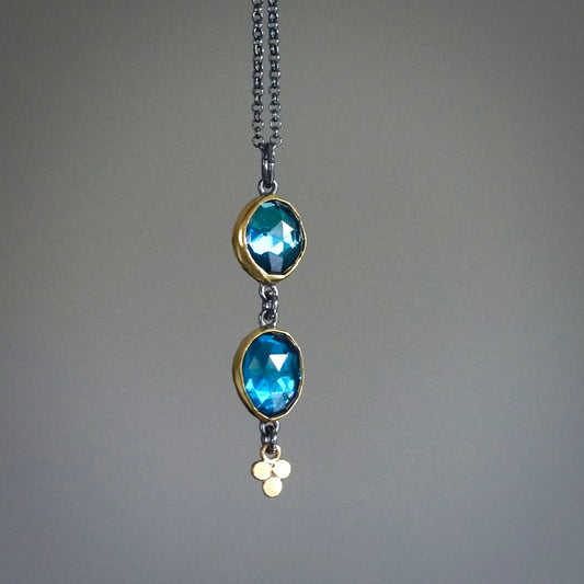 London blue topaz pendant