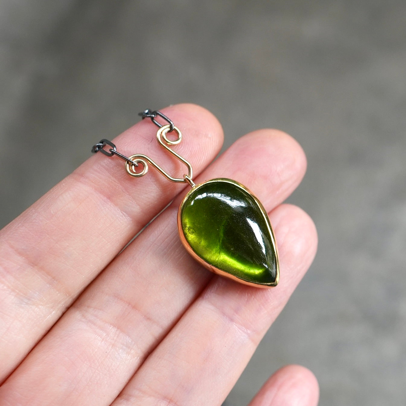 Vesuvianite necklace
