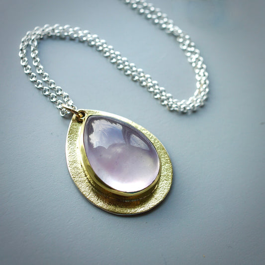 Large Morganite pendant