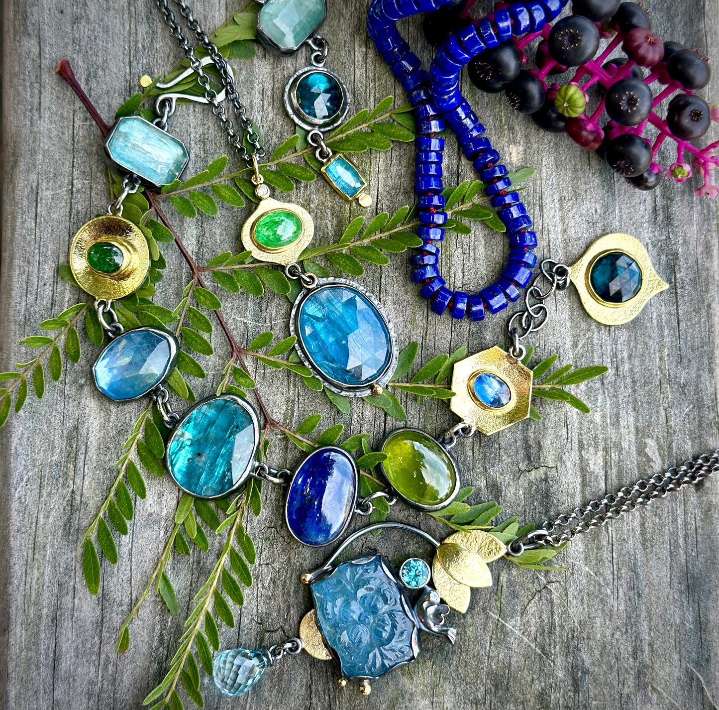 Knotted Lapis Lazuli necklace