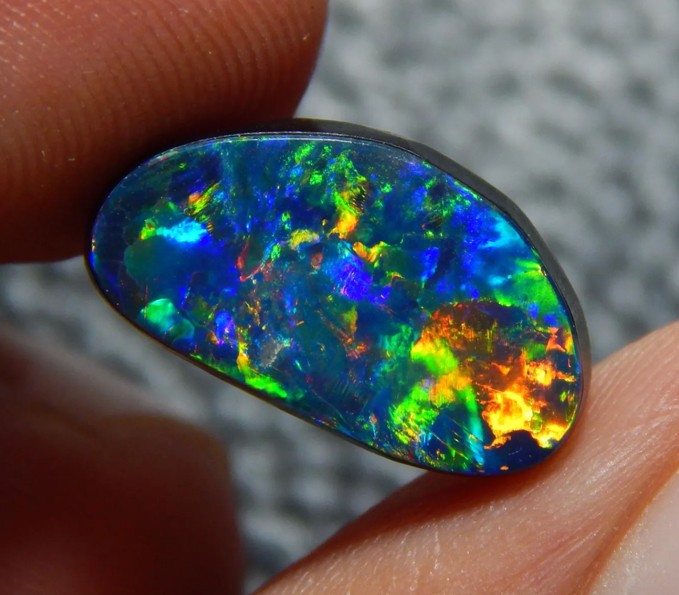 Australian opal ring