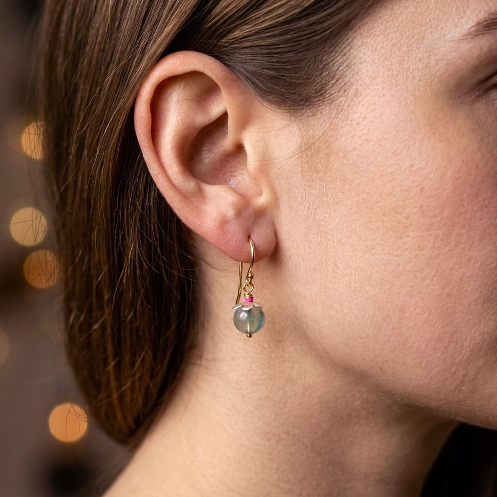 Fluorite earrings